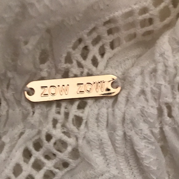 Cotton eyelet peplum blouse - Picture 5 of 8